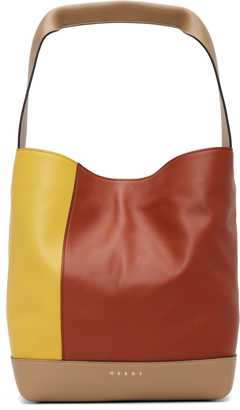 Marni Red & Yellow Pod 2.0 Shoulder Bag 262379F048004