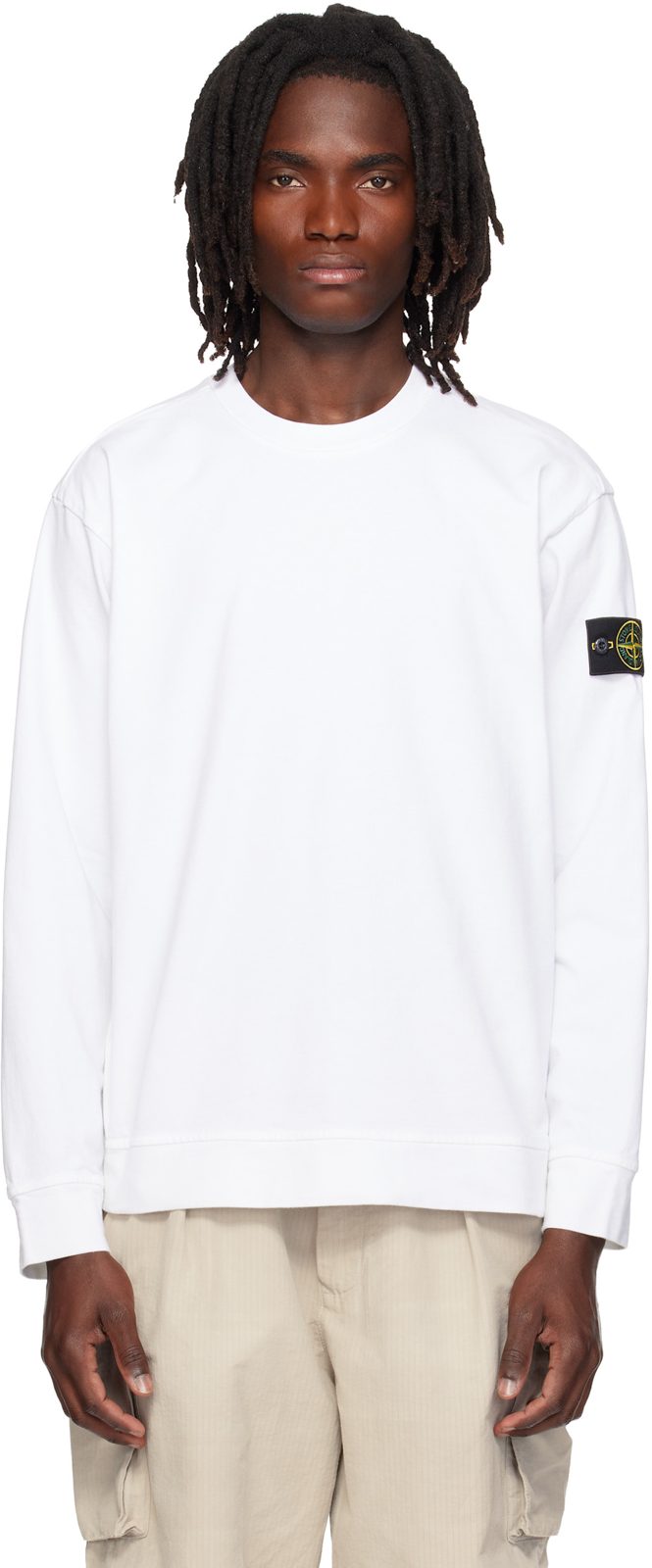 White 6100057 Heavy Organic Cotton Sweatshirt 262828M204006