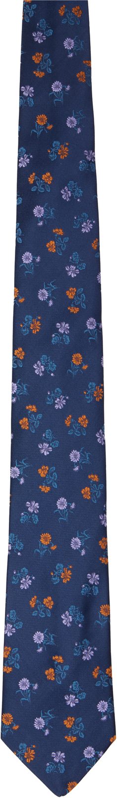 Navy Floral Tie 262358M158002