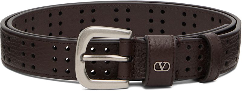 Garavani Brown Mini VLogo Signature Belt 262807M131003