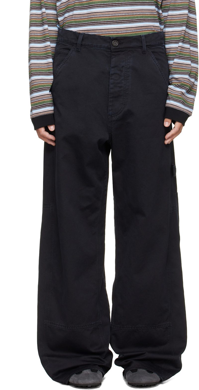 Marni Black Hammer Loop Trousers 262379M191001