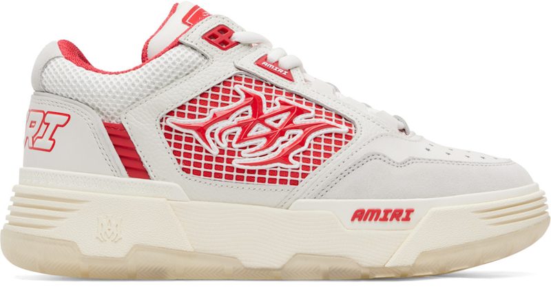 White & Red MA-94 Sneakers 262886M237059
