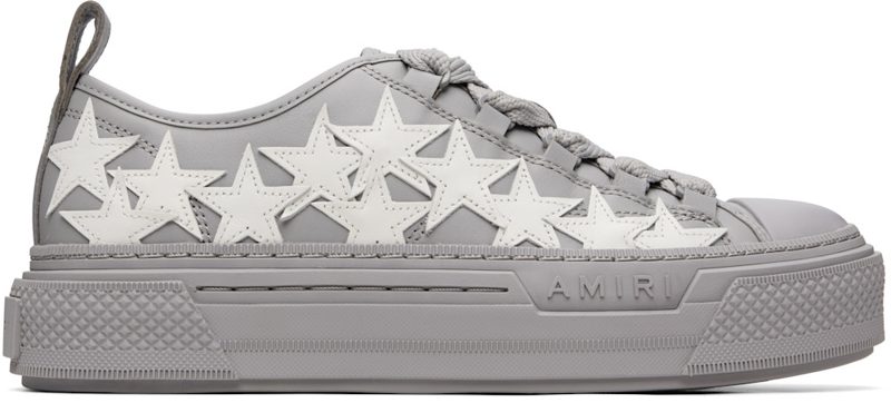 Gray Stars Court Low Sneakers 262886M237055