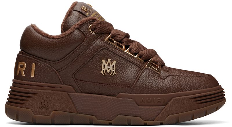 Brown Metallic MA-1 Sneakers 262886M237038