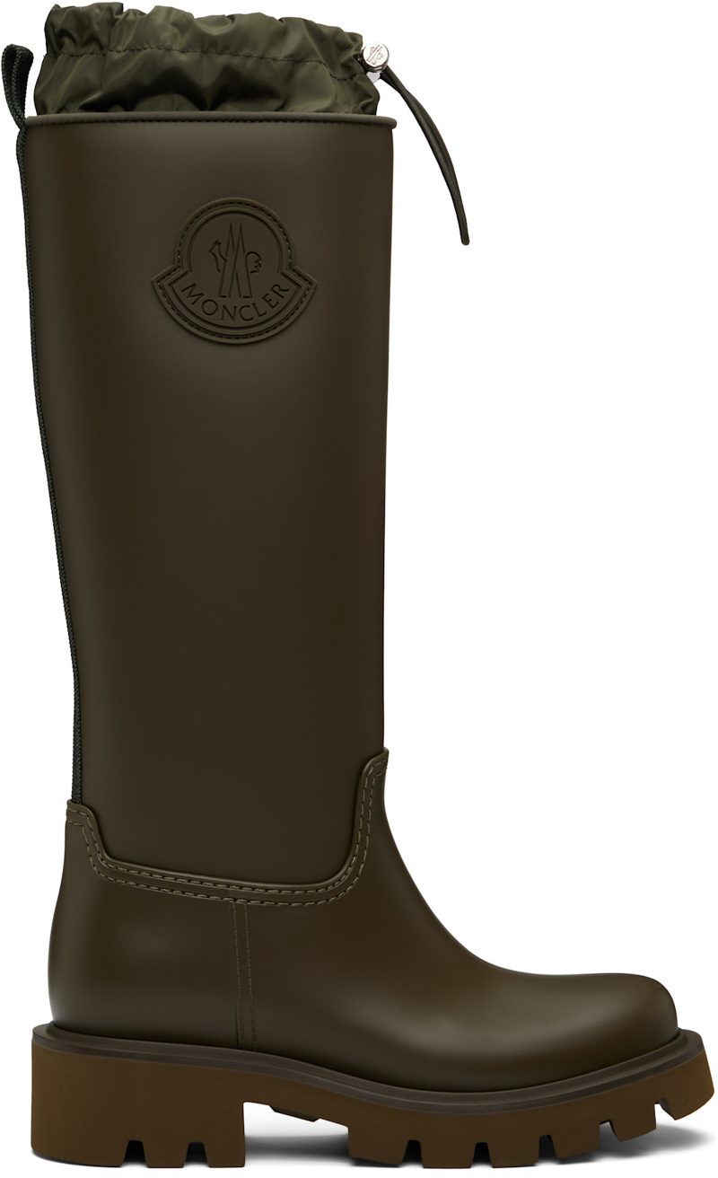 Khaki Kickstream High Rain Boots 262111F115000