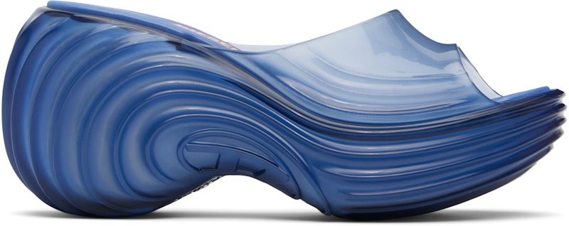 Blue Melissa Edition Platform Mule Heeled Sandals 262001F125002