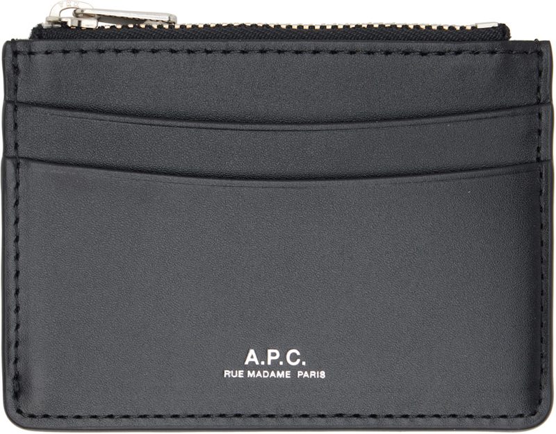 Black Paris Card Holder 262252M163005