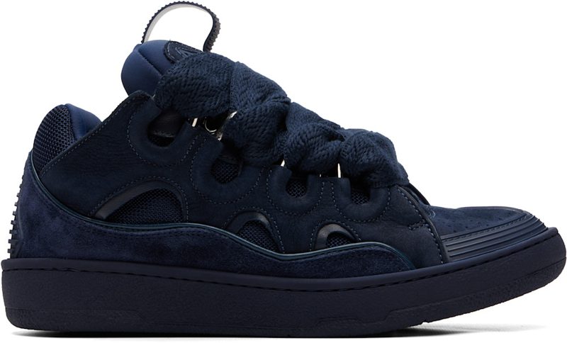 Navy Curb Sneakers 262254F128010