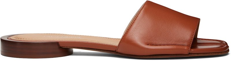 Tan Tabi Flat Mule Sandals 262168F124001