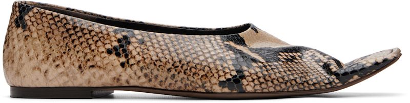 Taupe Marlene Ballerina Flats 262914F118000