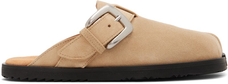 Beige Tabi Daily Mule Loafers 262168F121004