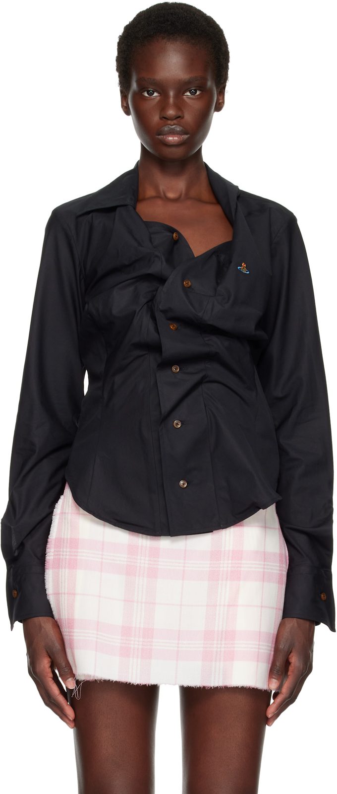 Black Drunken Shirt 262314F109020