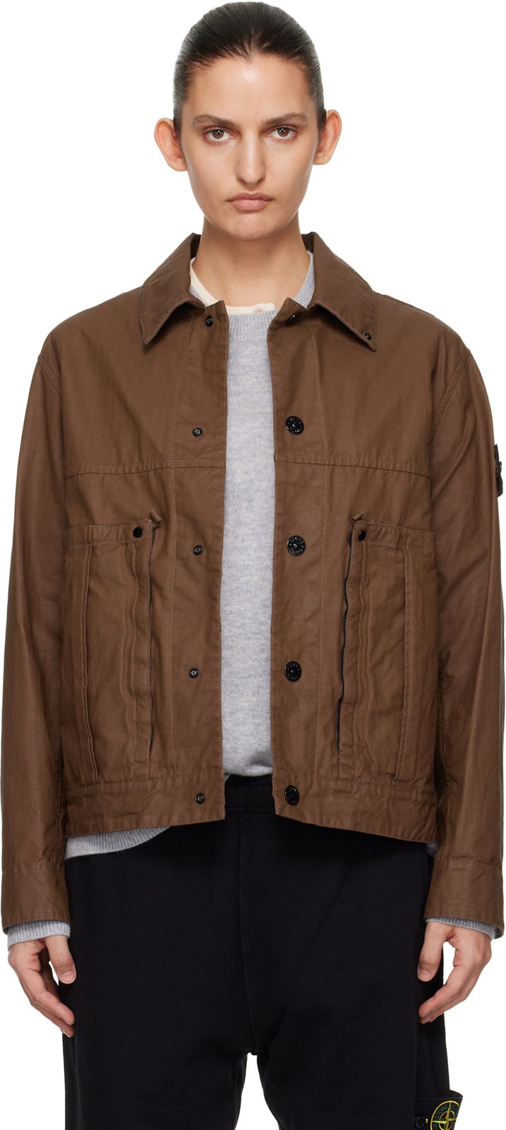Brown 4100010 Double-Coated Cotton Ripstop Jacket 261828F063014