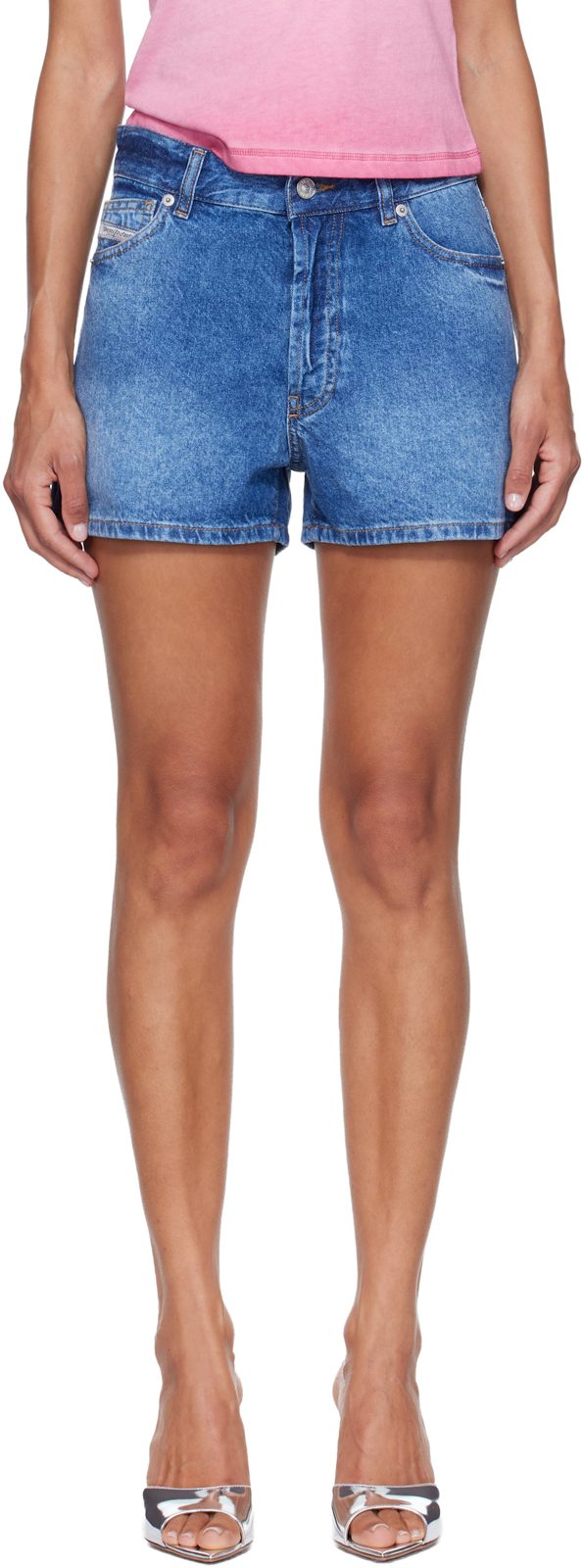 Blue De-Helios Denim Shorts 262001F088003