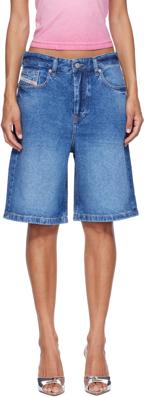 Blue De-Sire-Short Denim Shorts 262001F088005