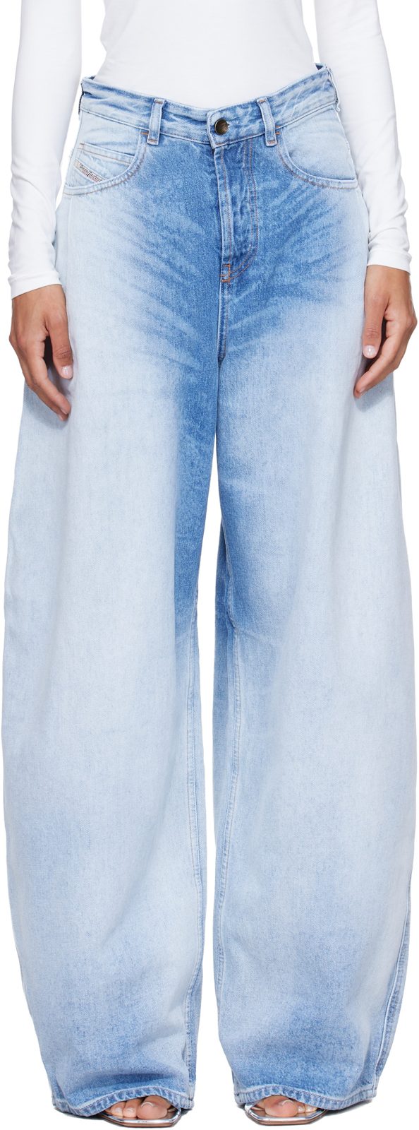 Blue Relaxed High Waist 1987 D-Khelz Jeans 262001F069018