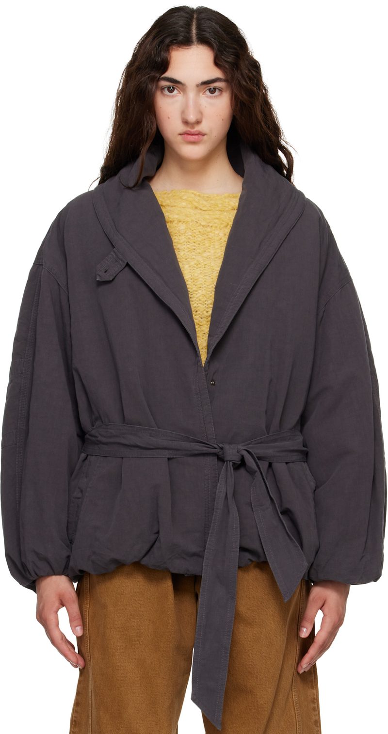 Gray Volinda Cotton Trench Jacket 262600F067001