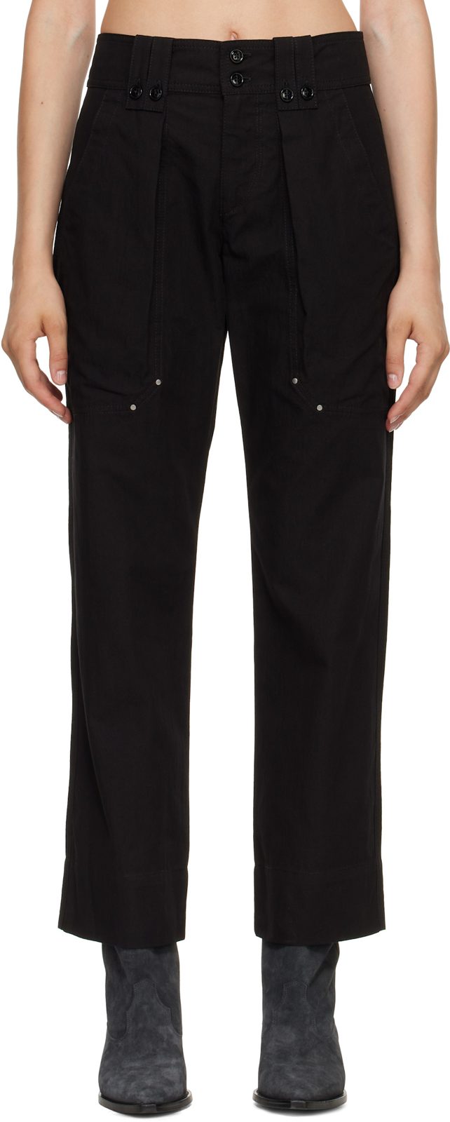 Black Amandine Trousers 262600F087000