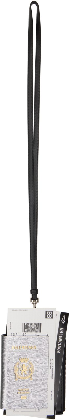 Black & Silver Passport Phone Wallet 261342F040001