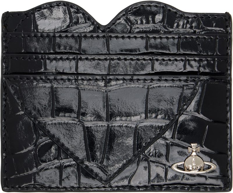 Black Heart Card Holder 262314F037005