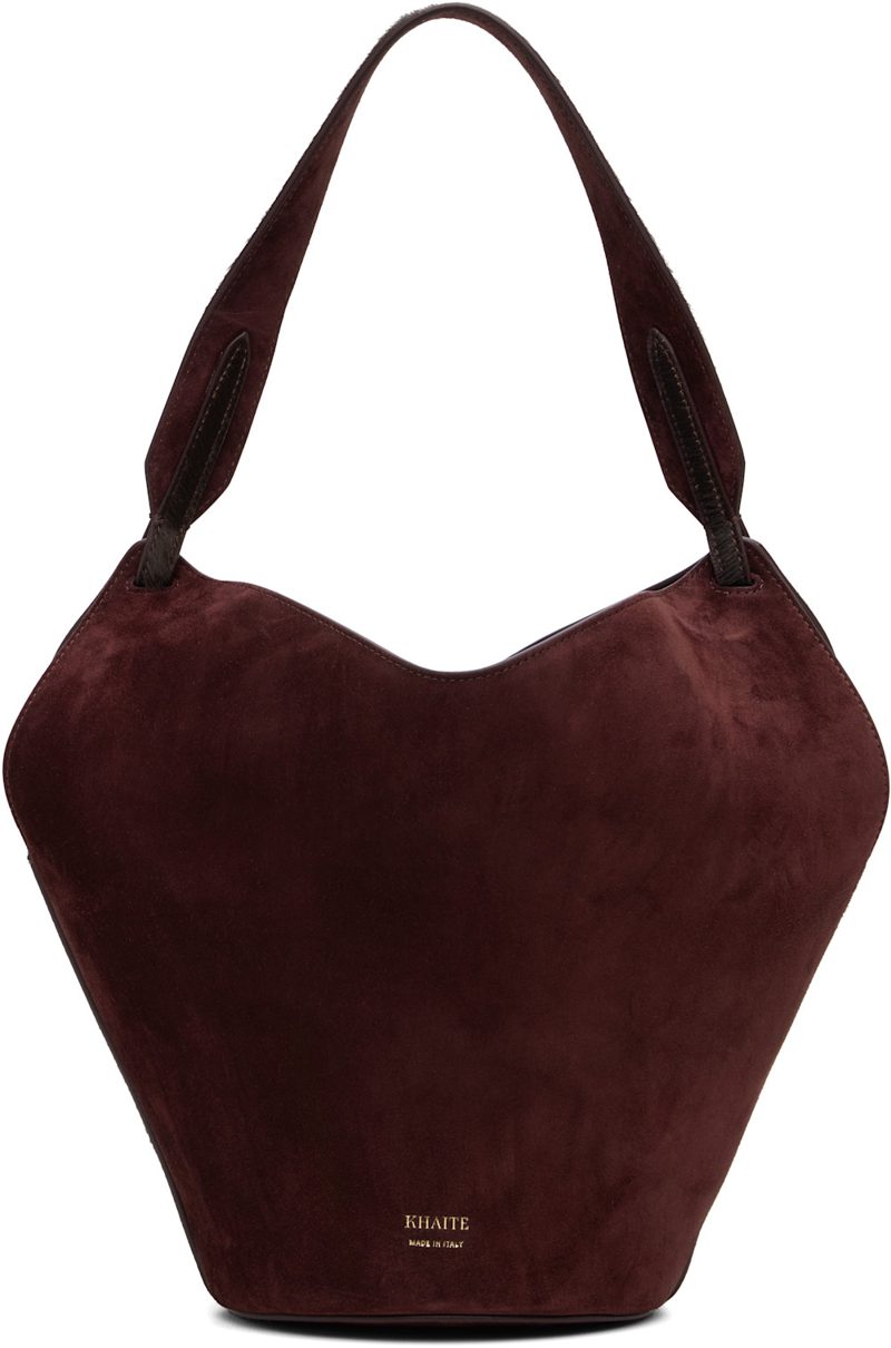 Burgundy Lotus Mini Tote 262914F049001