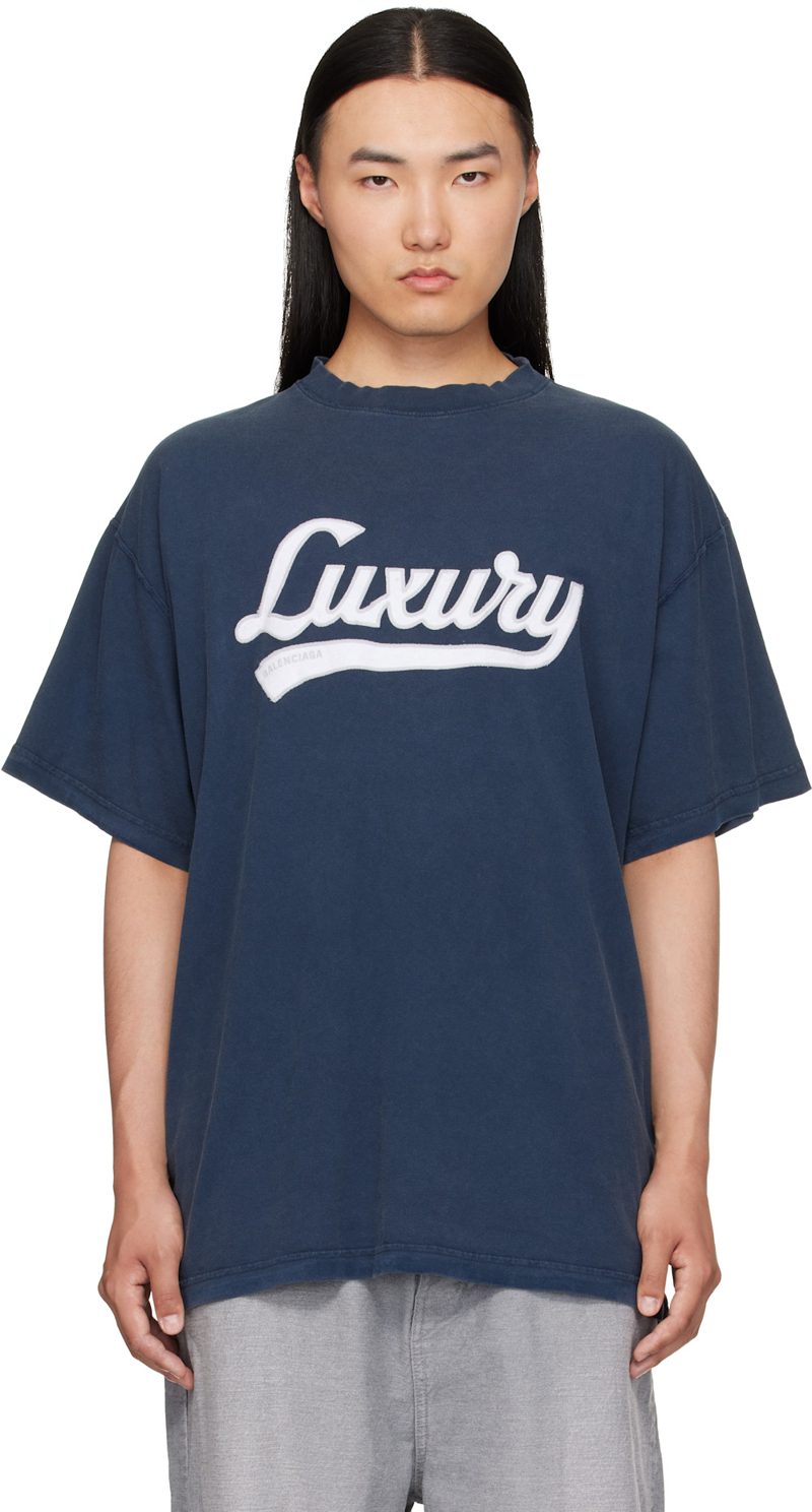 Navy Luxury T-Shirt 262342M213018