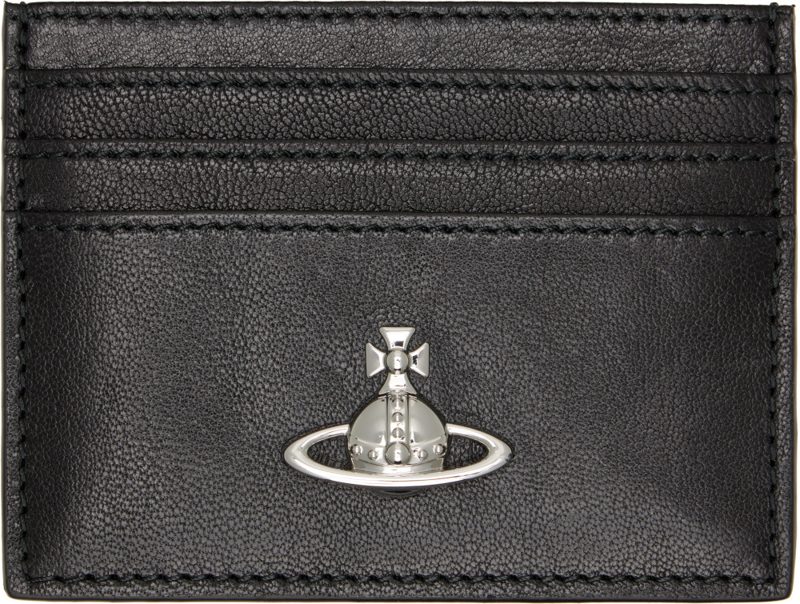 Black Flat Card Holder 262314M163048