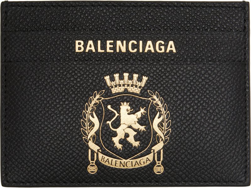 Black Passport Card Holder 262342M163003