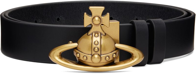 Black Orb Buckle Belt 262314M131008