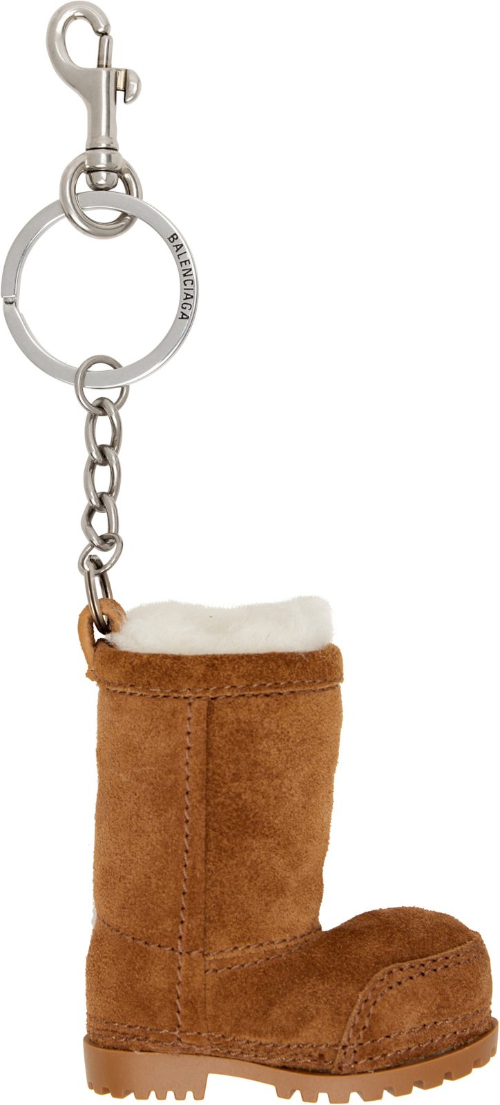 Brown Mini Alaska Boot Keychain 261342M148008
