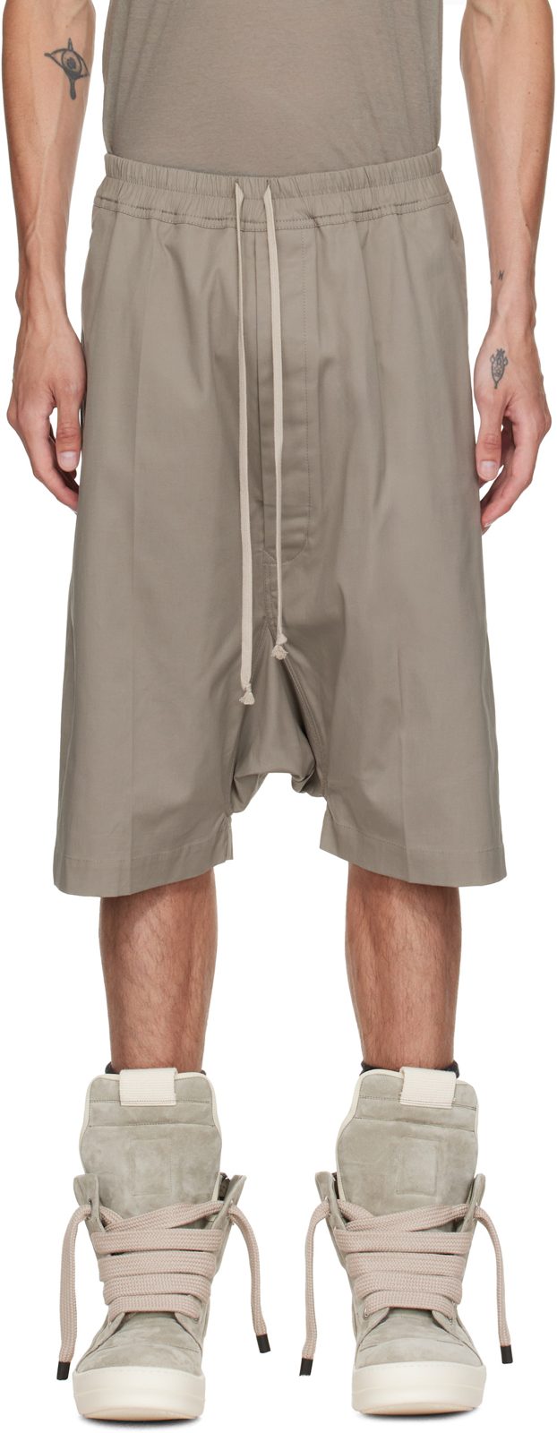 Taupe Tower Rick S Pods Shorts 262232M193020