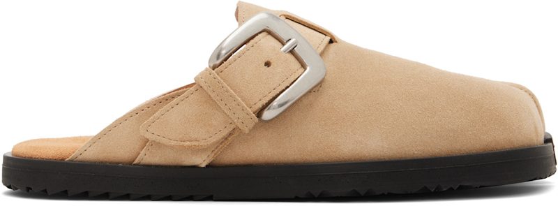 Beige Tabi Daily Mule Loafers 262168M234001