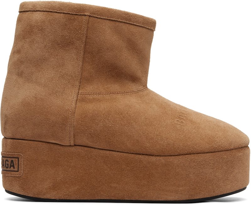 Tan Alaska Platform Boots 261342F113000