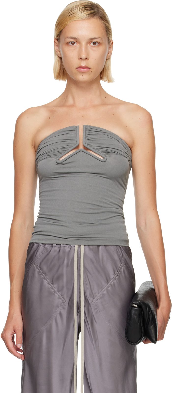 Gray Alannah Prong Bustier Top 262232F111004