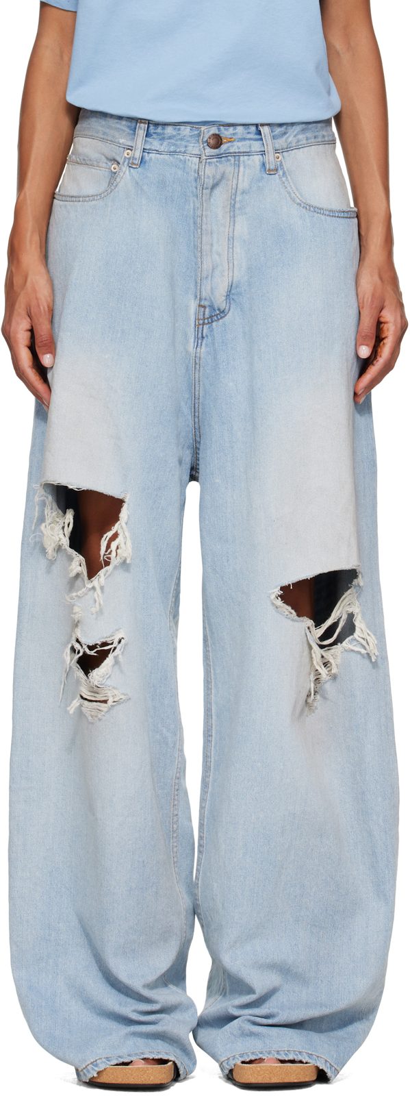Blue Baggy Jeans 262342F069007