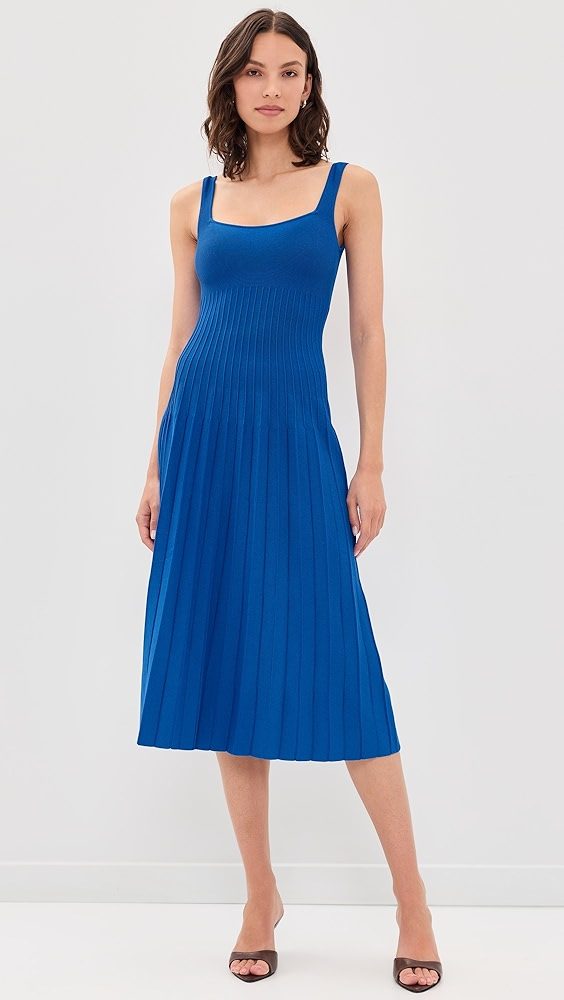 STAUD Ellison Dress_Cobalt