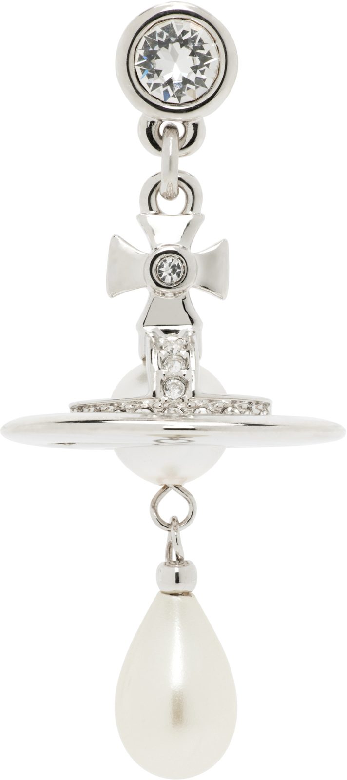 Man. Pearl Drop Single Earring 262314M144008