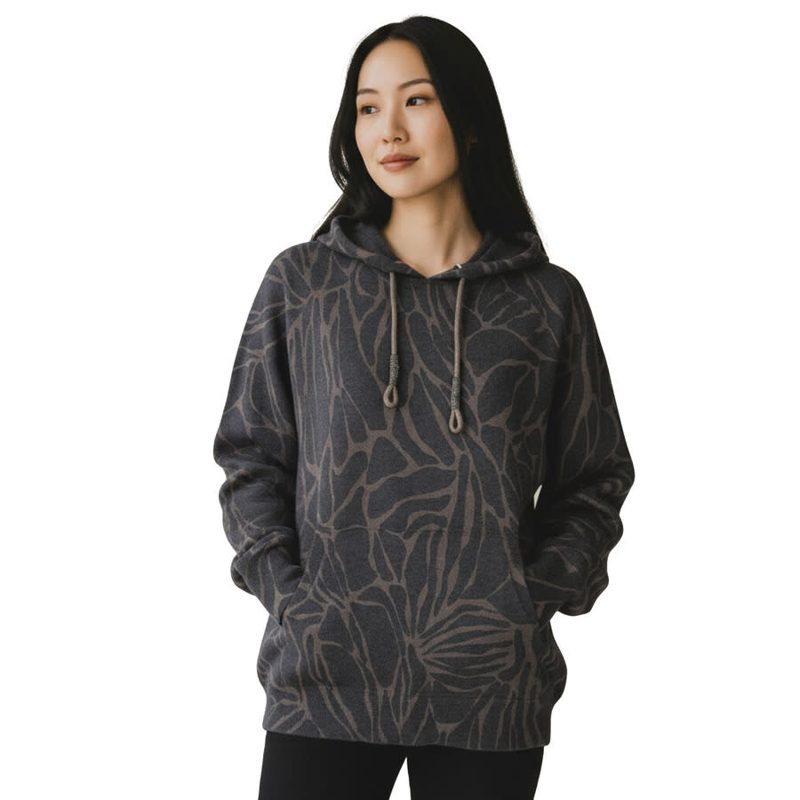 Brunello Cucinelli Black Cashmere Blend Patterned Hoodie_Black