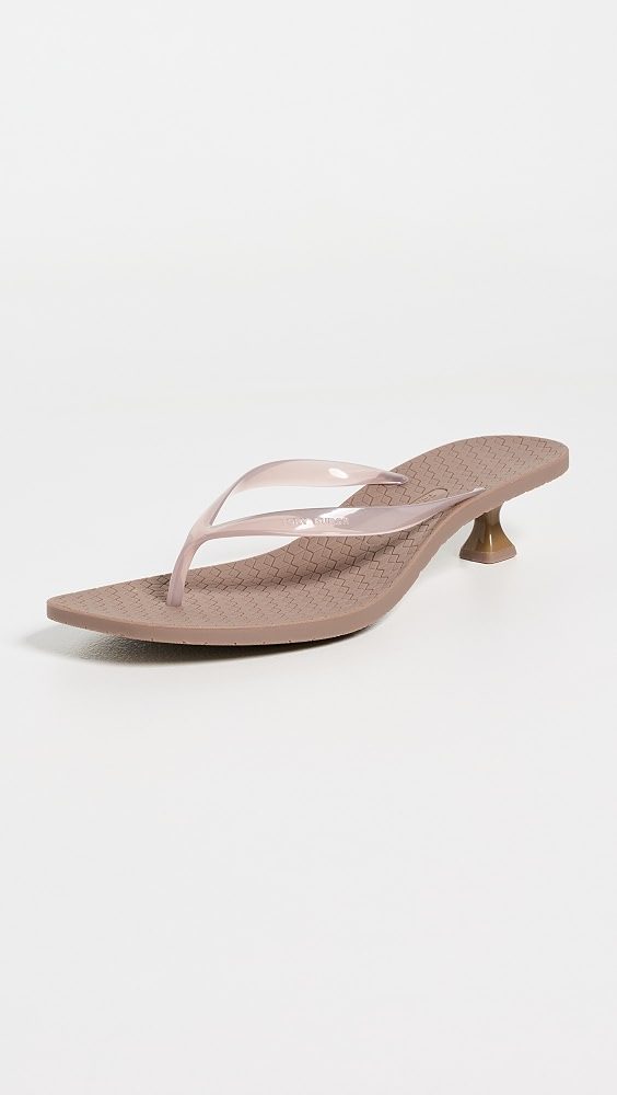 Jelly Heel Flip Flops 40mm_Almond Flour