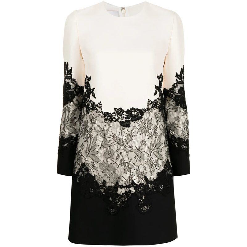 Garavani Garavani Lace-Embellished Shift Dress