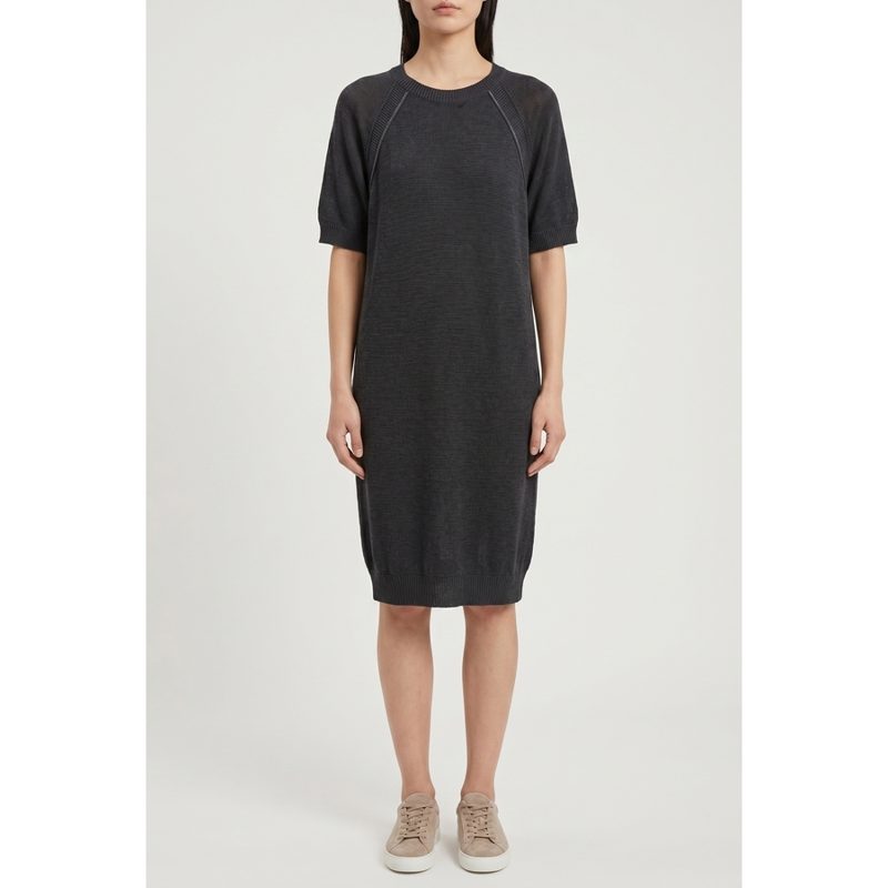 Brunello Cucinelli Woblack Relaxed Cotton Dress