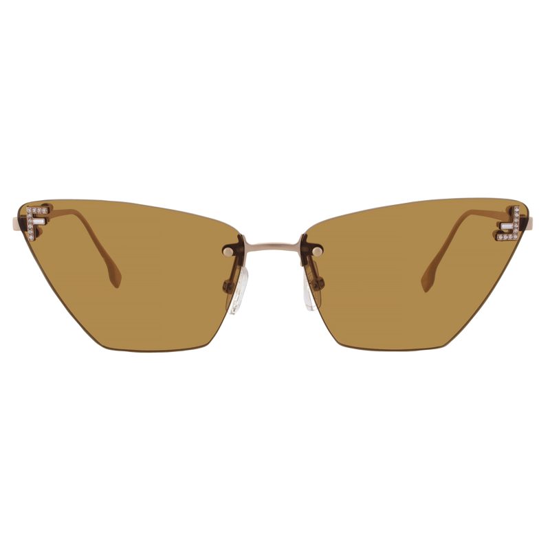 Brown Cat Eye Ladies Sunglasses FE4160US 28E 57