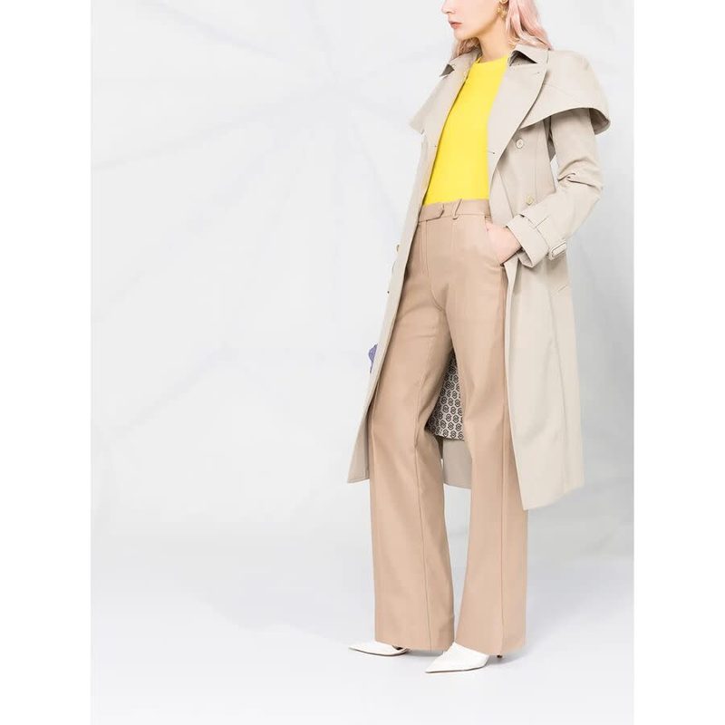 Bone Belted Trench Coat_Beige