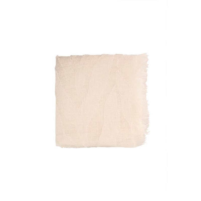 Brunello Cucinelli Natural Linen Textured Scarf_Beige