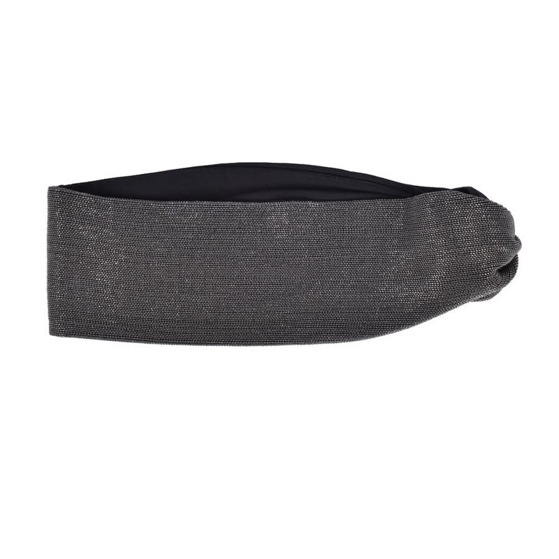 Brunello Cucinelli Black Beaded Headband Ear Warmers_Black