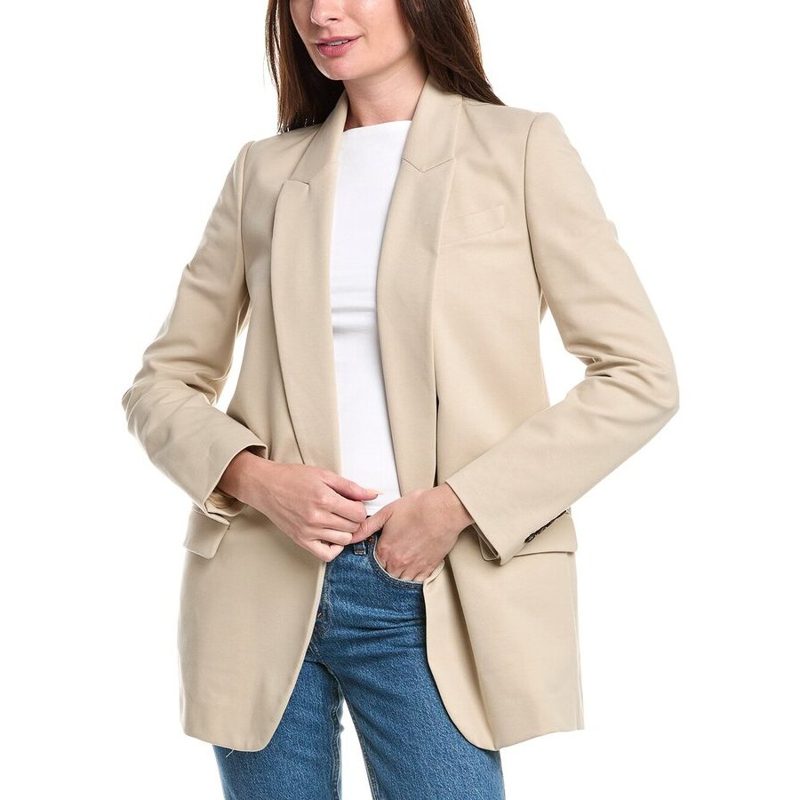 Brunello Cucinelli Beige Tailored Deconstructed Blazer_Beige