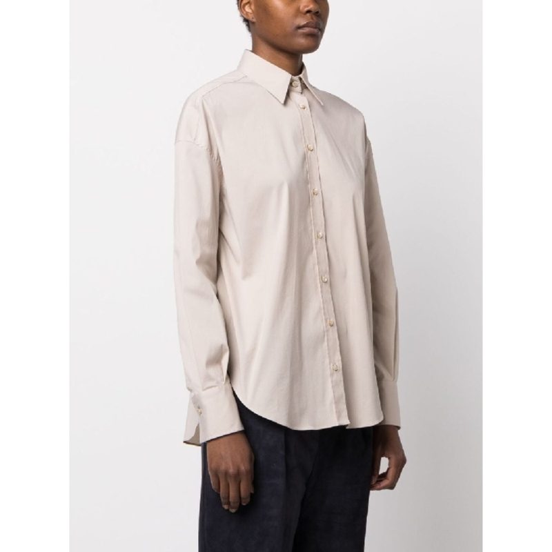 Brunello Cucinelli Wolight Beige Tailored Shirt_Beige
