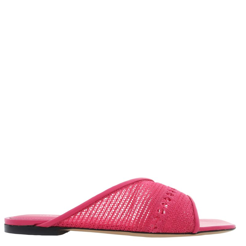 Nyna Mesh Slide Sandals_Fucsia