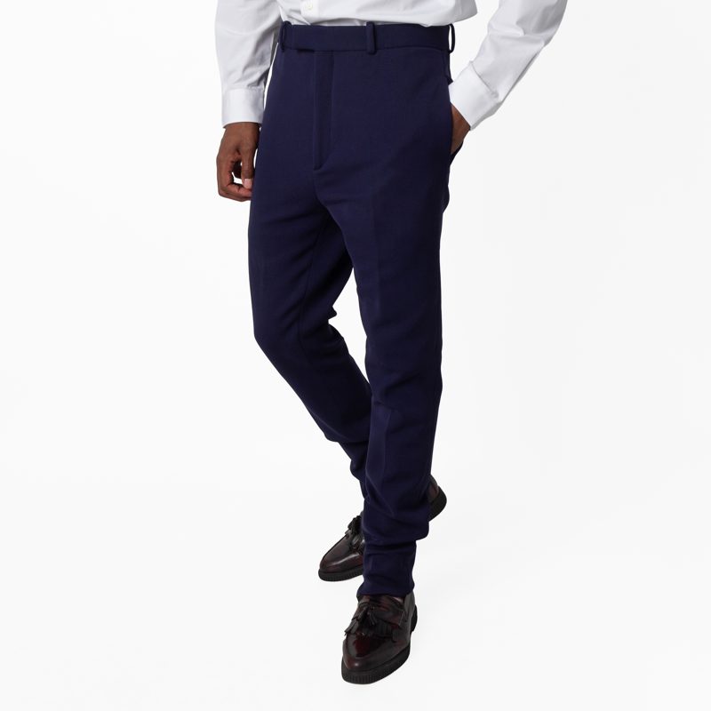 Tailored Trousers with Ankle Zip Detail_Blue Nights