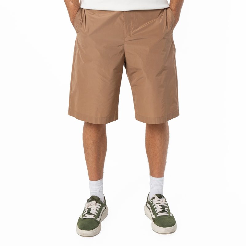 Mens Straight-Leg Shorts_Beige / Khaki